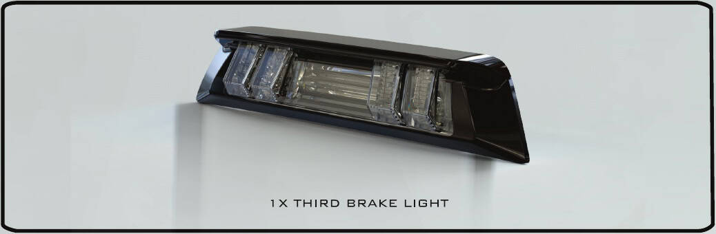Toyota Tacoma Morimoto X3B Third Brake-Light Installation Guide 2 X3B10 assembly for 2016–2023 Tacoma Double Cab.