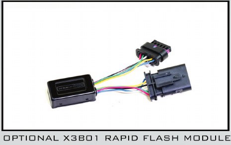 Toyota Tacoma Morimoto X3B Third Brake-Light Installation Guide 18 Optional X3B01 rapid-flash module; sold separately.