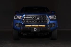 SS30 lightbar fitted to the Tacoma lower grille. Other lights are separate.