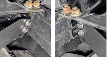 2016–2023 Toyota Tacoma Stealth Lightbar Installation Guide 8 Upper lightbar mounting holes and hardware.