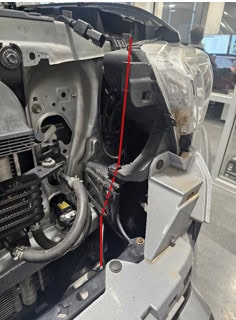 2016–2023 Toyota Tacoma Stealth Lightbar Installation Guide 10 Pigtail route behind the headlight.
