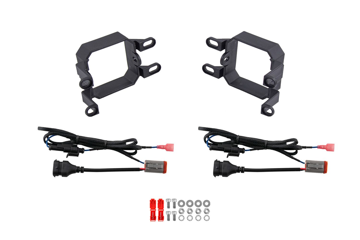 DD6254P Type B mounting brackets, adapters and hardware. Lamps and angled bezels are separate.