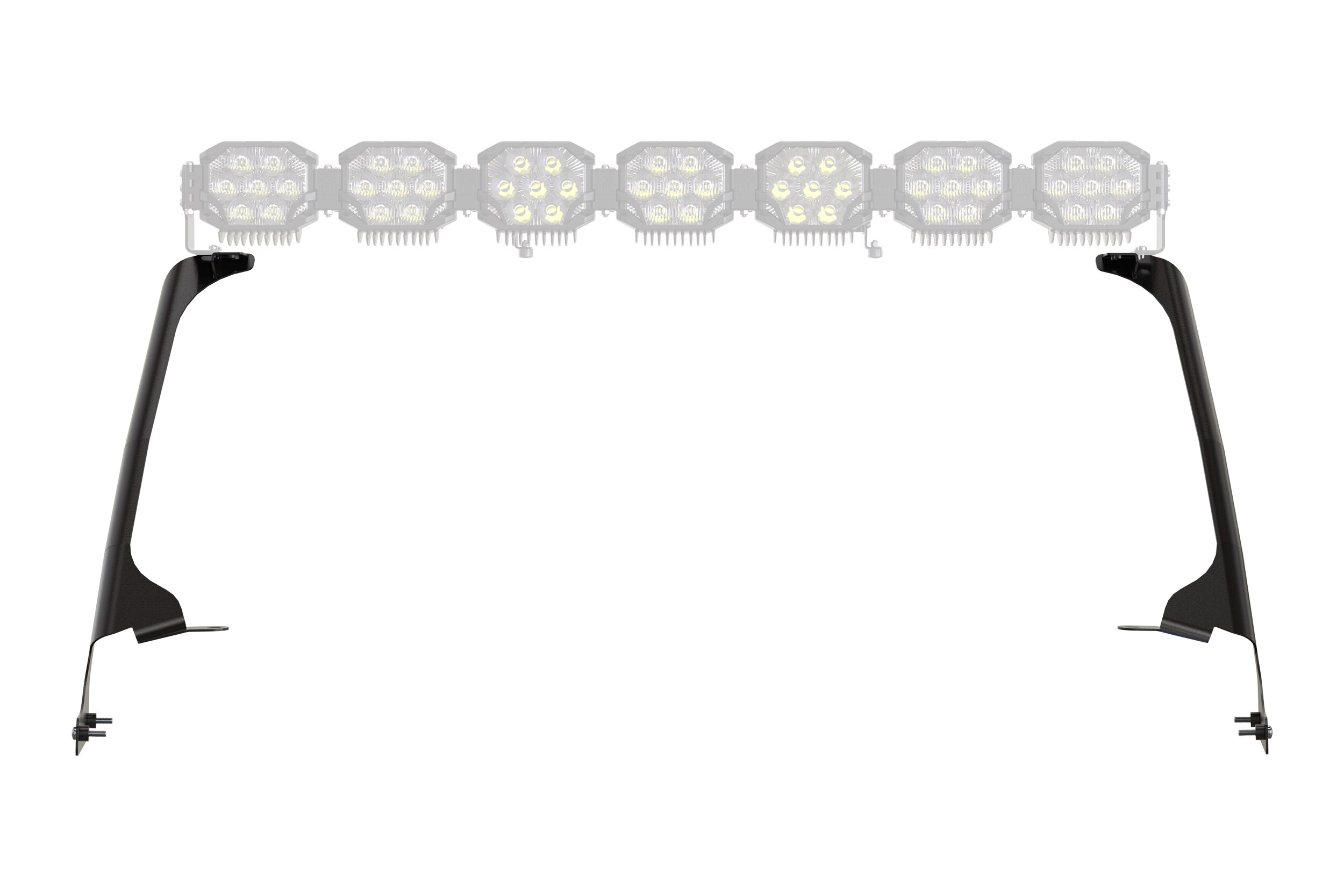 Morimoto Baf081 Roof Light-Bar Brackets For 2018–2026 Jeep Wrangler Jl 5 Bracket-only hardware; lamps and wiring are not included.