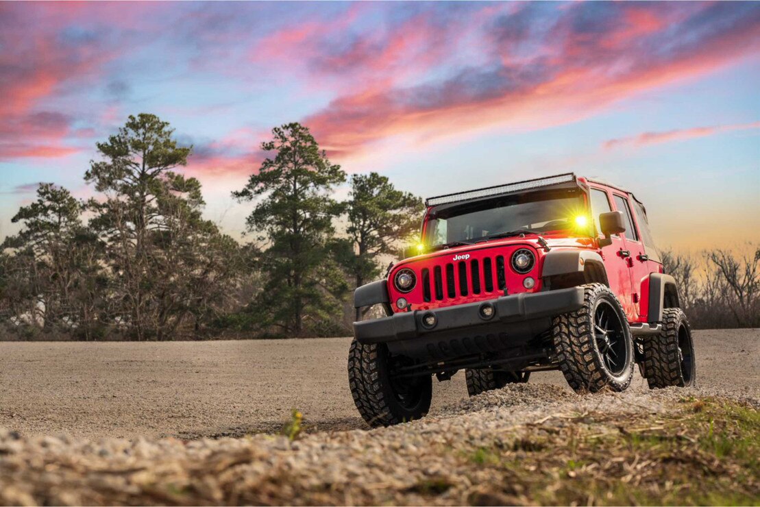Morimoto Baf035 Ditch-Light Brackets For 2007–2018 Jeep Wrangler Jk 3 Bracket-only hardware; lamps and wiring are not included.