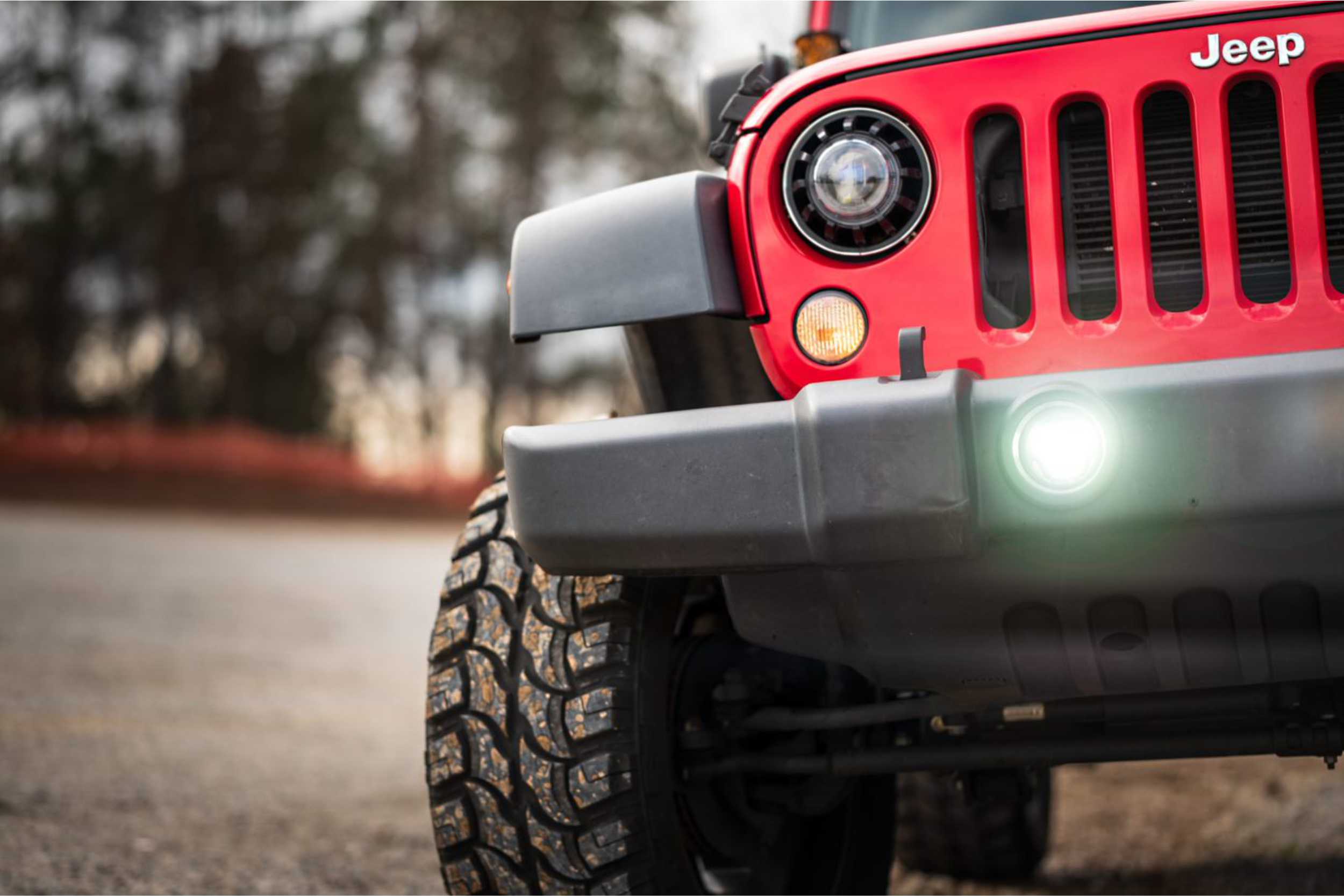 Morimoto 4Banger Fog-Light Kit For 2007–2017 Jeep Wrangler Jk 9 Representative assembled kit. Select the listed output level, colour and optic; other vehicle lighting in installation photos is not included.