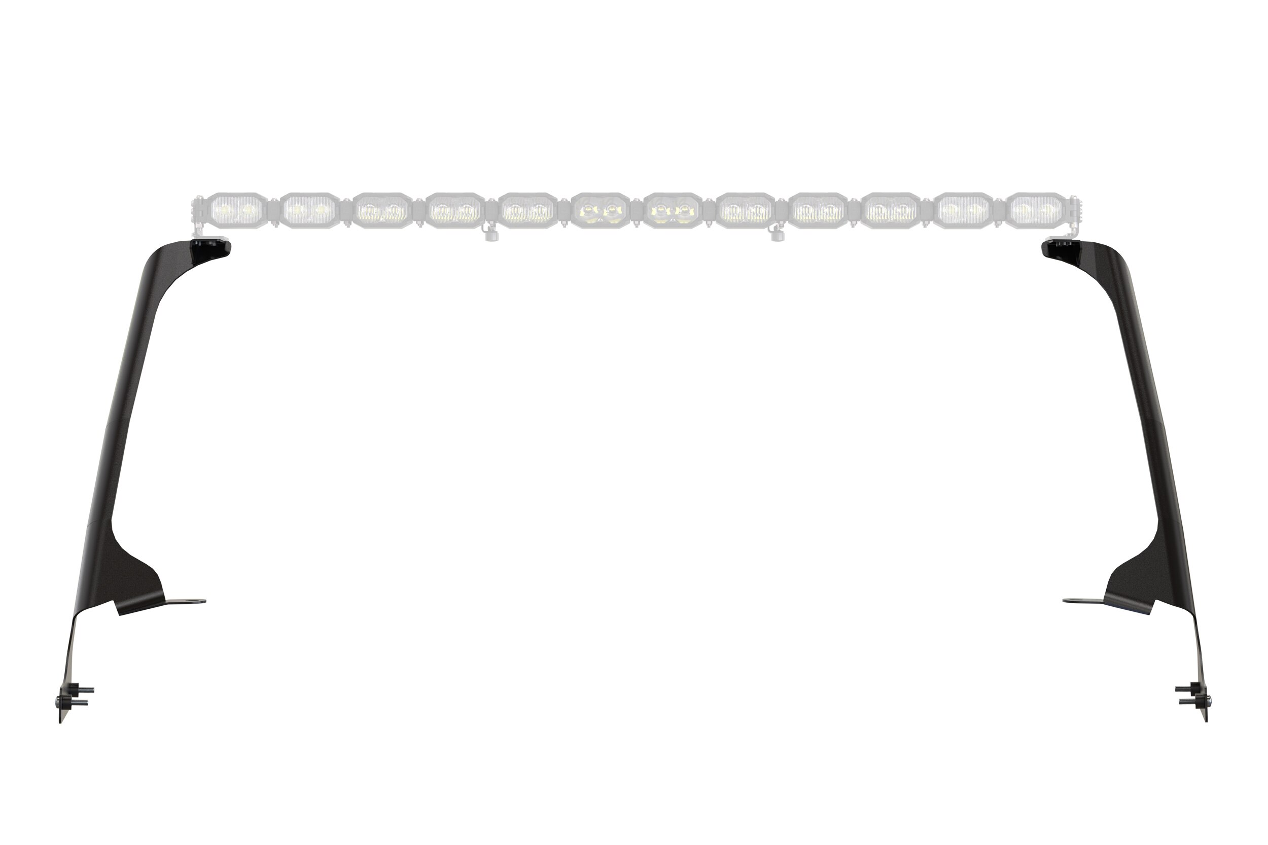 Morimoto Baf081 Roof Light-Bar Brackets For 2018–2026 Jeep Wrangler Jl 3 Bracket-only hardware; lamps and wiring are not included.