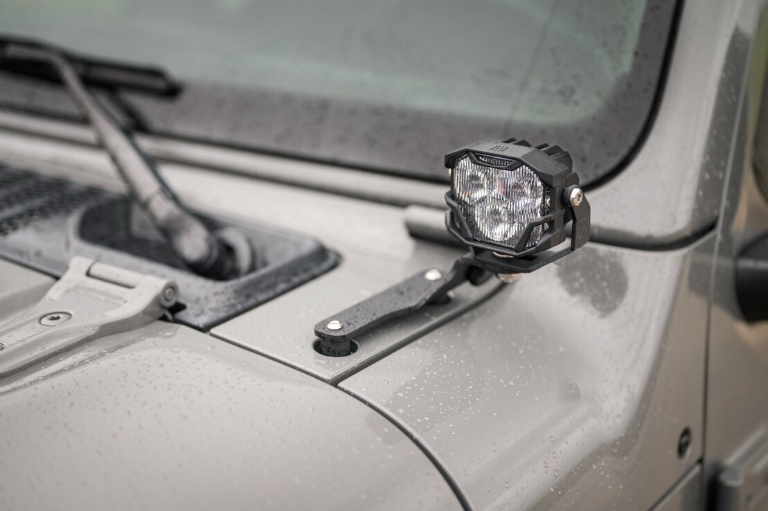 Morimoto Baf036 Ditch-Light Brackets For 2018–2026 Jeep Wrangler Jl 6 Bracket-only hardware; lamps and wiring are not included.