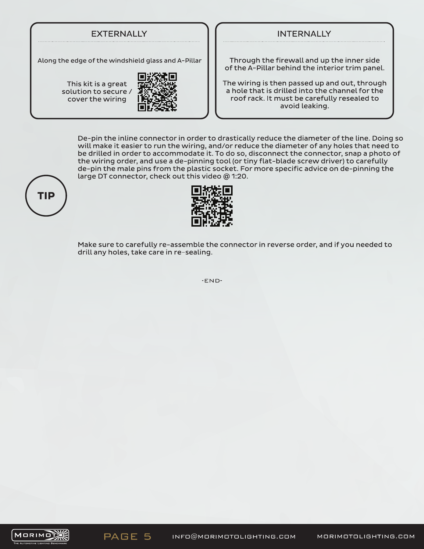 Jeep Jl Morimoto Ditch-Light Installation Guide 12 BigBanger harness instructions — manufacturer page 5. Open the image at full size to read every label.