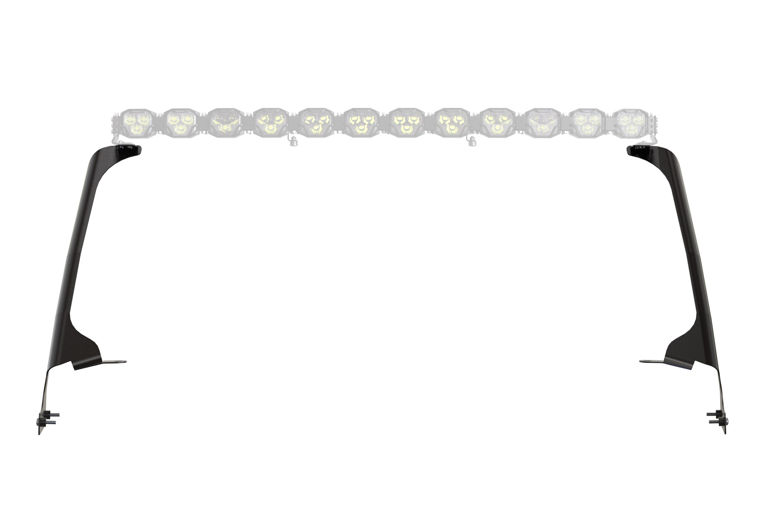 Morimoto Baf081 Roof Light-Bar Brackets For 2018–2026 Jeep Wrangler Jl 4 Bracket-only hardware; lamps and wiring are not included.