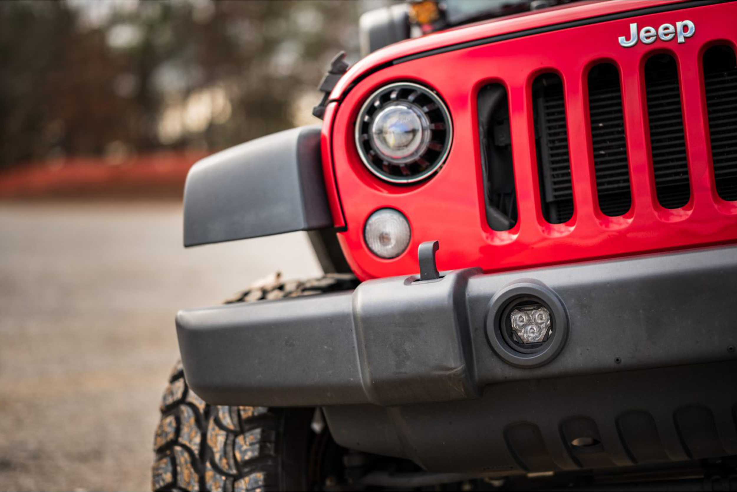 Morimoto 4Banger Fog-Light Kit For 2007–2017 Jeep Wrangler Jk 8 Representative assembled kit. Select the listed output level, colour and optic; other vehicle lighting in installation photos is not included.