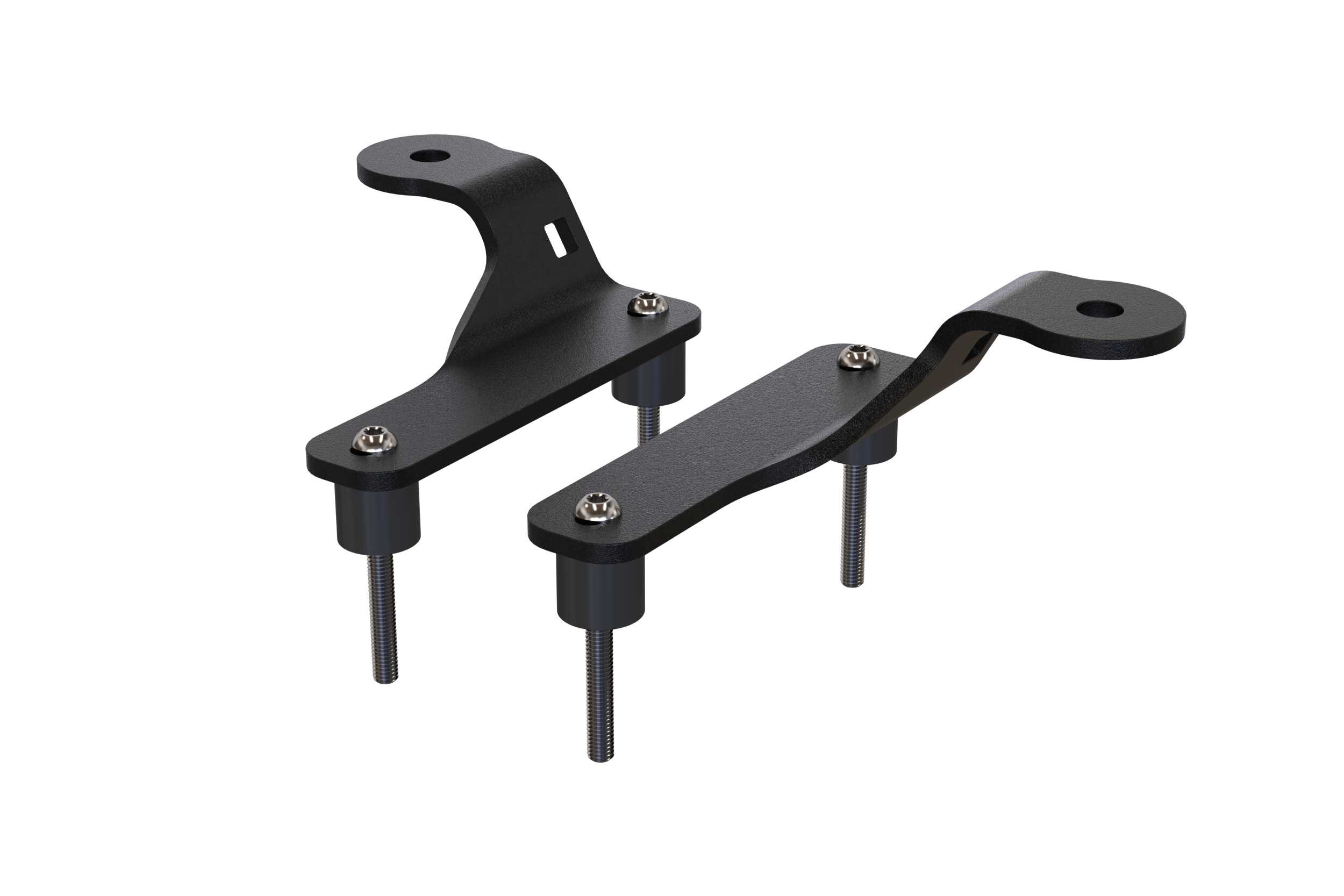 Morimoto 2Banger Ditch-Light Kit For 2018–2026 Jeep Wrangler Jl 3 Representative assembled kit. Select the listed output level, colour and optic; other vehicle lighting in installation photos is not included.